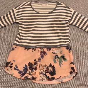 Anthropologie peplum top